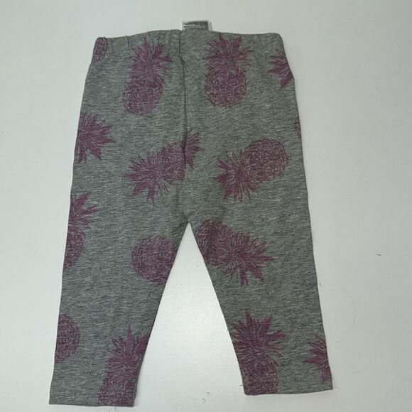 Gap Kids Gray and Purple Pineapple Leggings - Picture 3 of 4